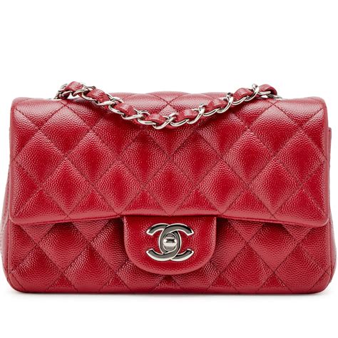 chanel mini red bag|Chanel mini flap bag with top handle.